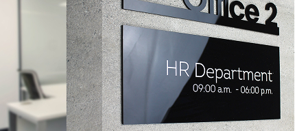 Department signages